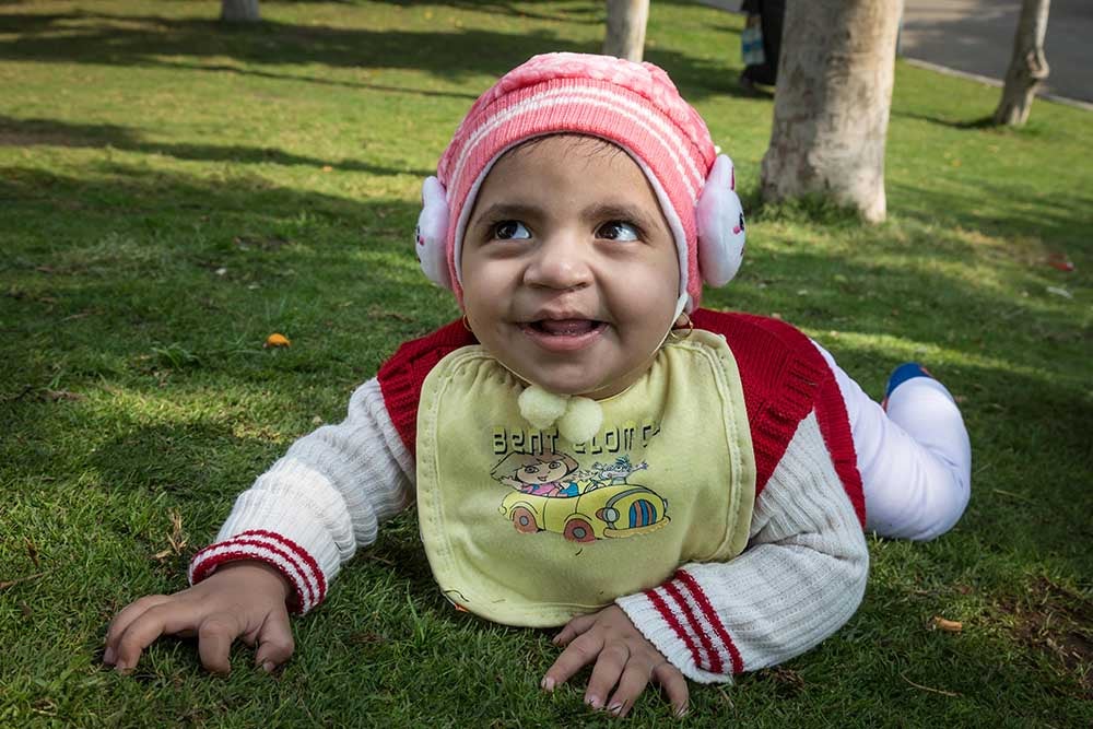 Habeeba crawling